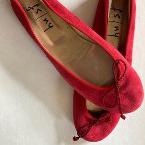 French Sole/NY Raspberry Sorbet Red Classic Ballet Flats